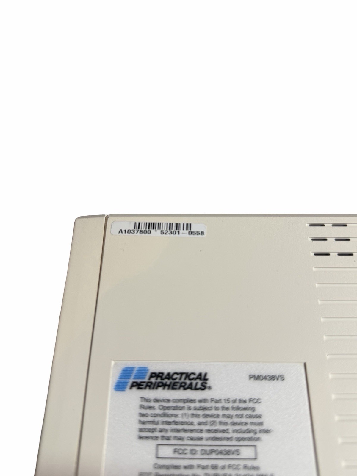 Practical Peripherals PM288MT 1000mA Mini Tower II V.34 External Data/Fax Modem