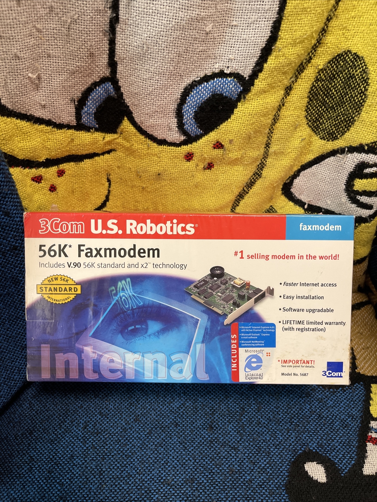 3Com U.S. Robotics 56K Winmodem V.90 x2 – Model 5683 Technology #1 Modem Sealed