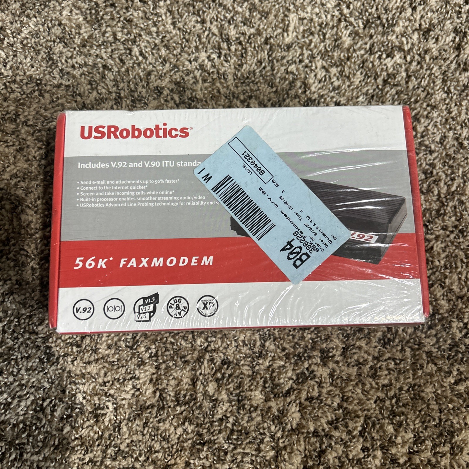 US Robotics V.92 USR5686E External Modem + Fax