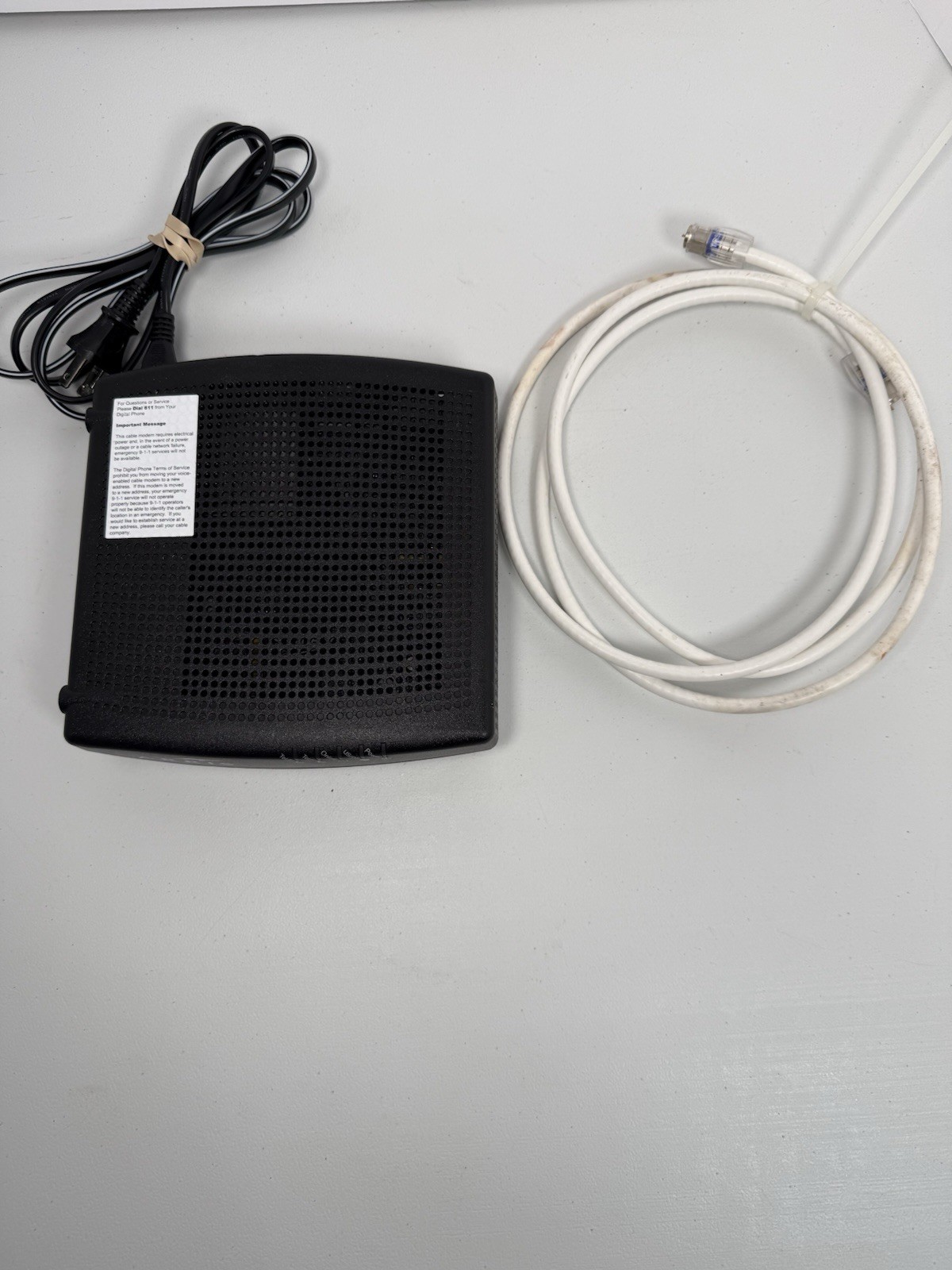 Arris TM1602A Docsis 3.0 Modem Router Optimum Cablevision Untested