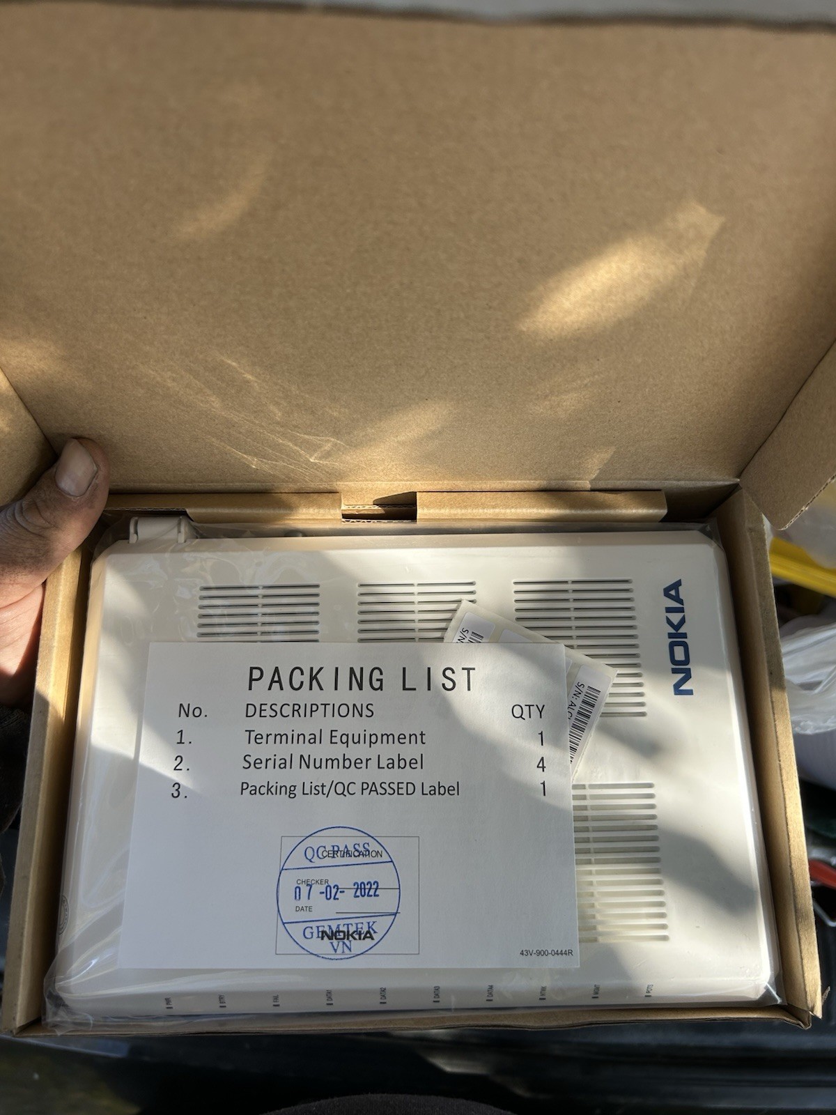Nokia G-240G-A Fiber Optic Modem 7368 Isam Optical Network Terminal