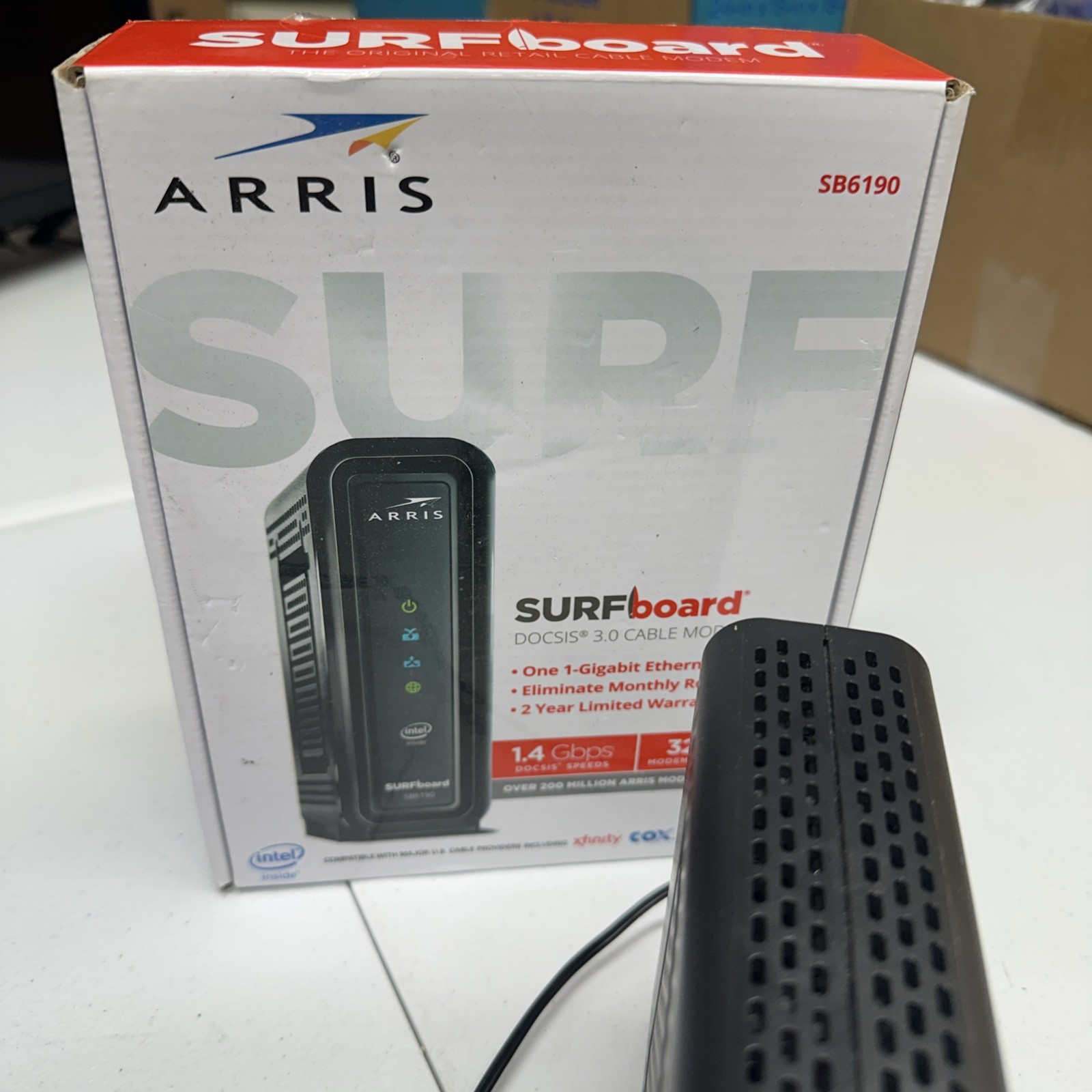 Works Tested XFINITY COX SPECTRUM ARRIS SURFboard SB6190 DOCSIS 3.0 Cable Modem