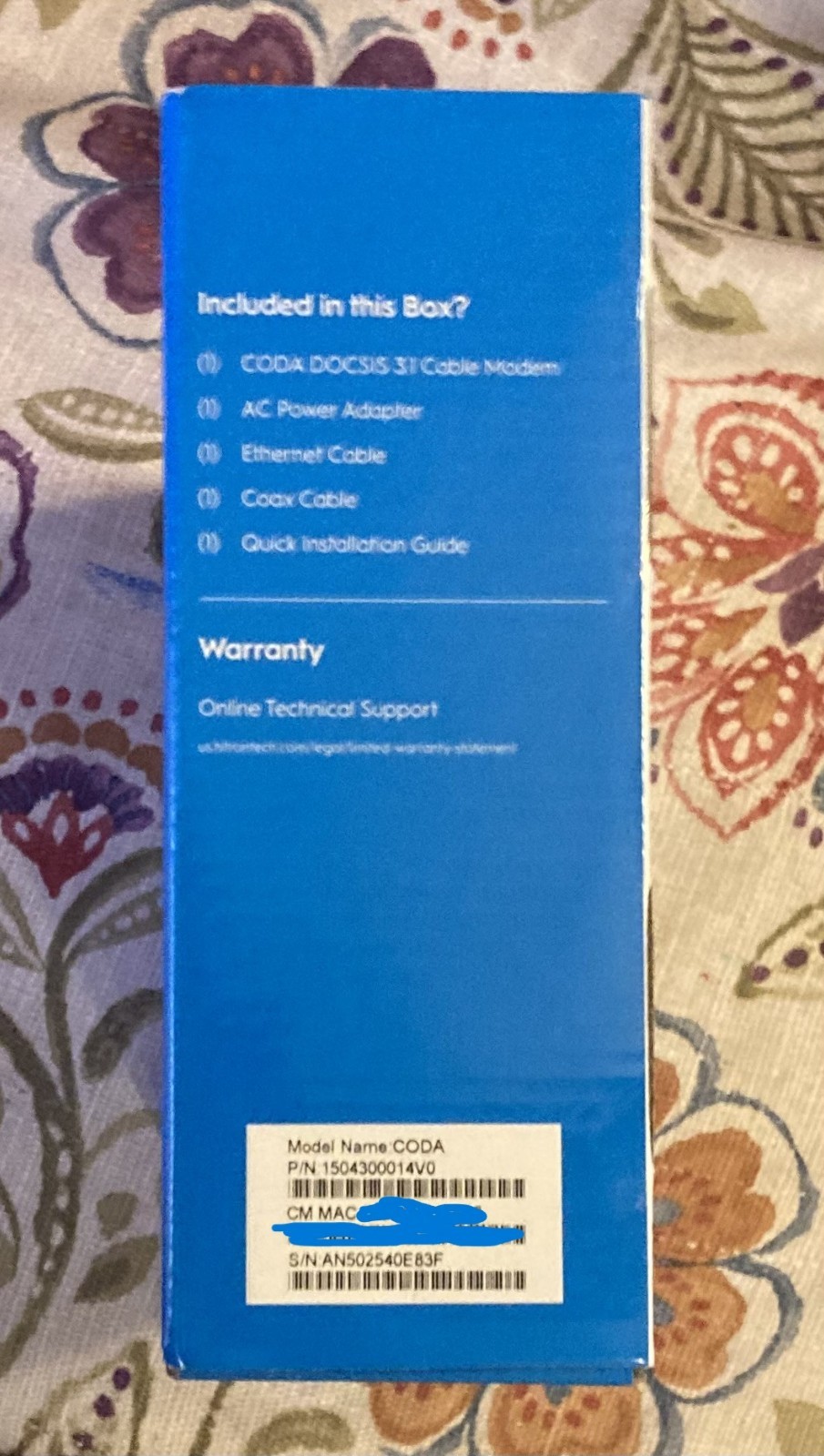 Hitron CODA DOCSIS 3.1 Cable Modem 1 Gbps – New Open Box