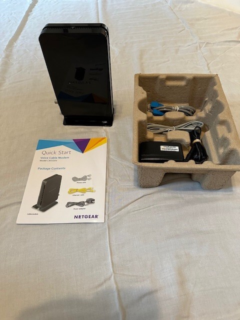 NETGEAR CM500V Cable Modem for Internet & Voice 680 Mbps