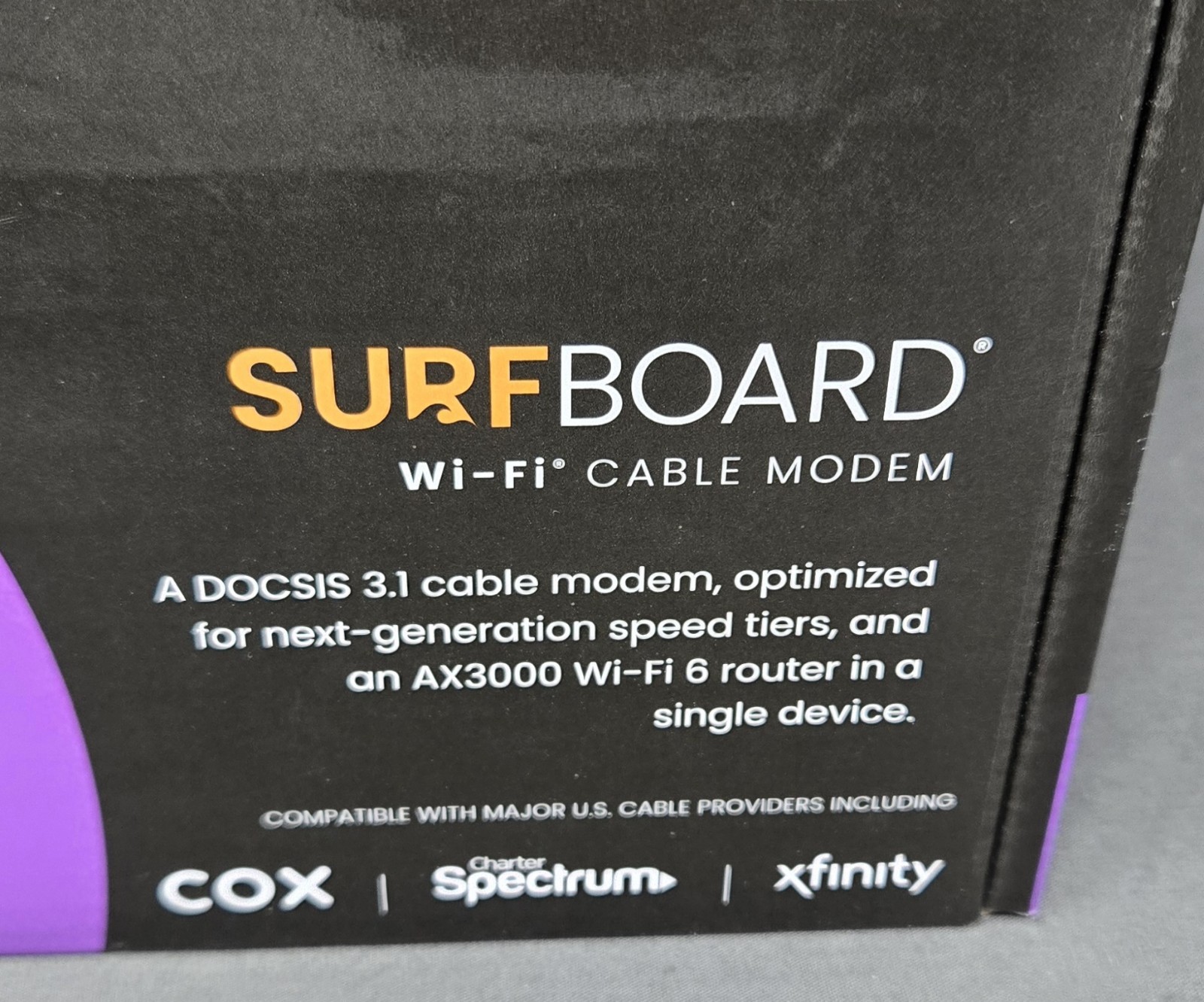 ARRIS G20 DOCSIS 3.1 Cable Modem & AX3000 WiFi 6 Router, NEW (Sealed)