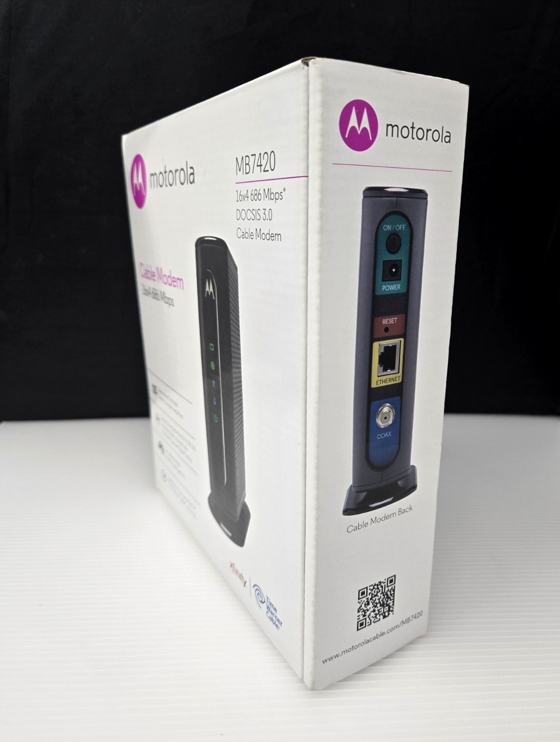 Motorola Cable Modem MB7420 16×4 686 Mbps DOCSIS 3.0 RNW916 Comcast Xfinity