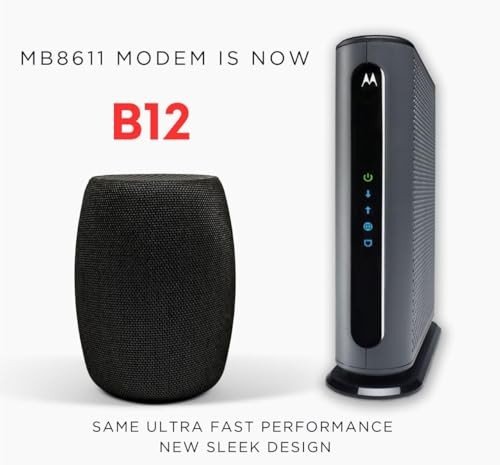 MOTOROLA – B12 32 X 8 DOCSIS 3.1 CABLE MODEM – BLACK