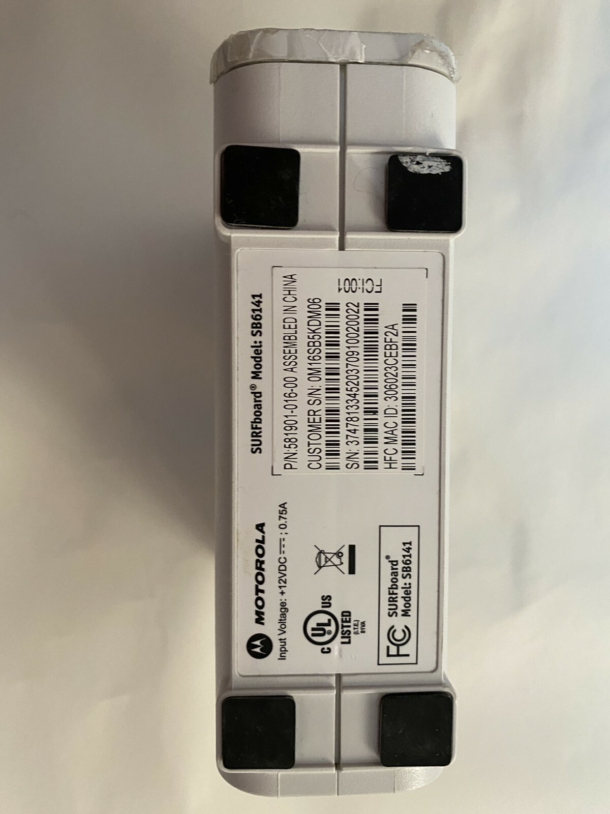 MOTOROLA SURFBOARD SB6141 Gift cable !!! New!