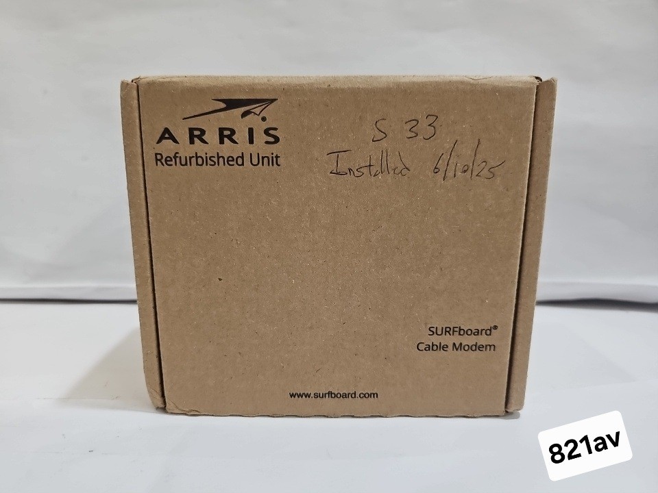 ARRIS S33-RB – Cable Modem DOCSIS 3.1 for Comcast Xfinity, Spectrum Refurbished