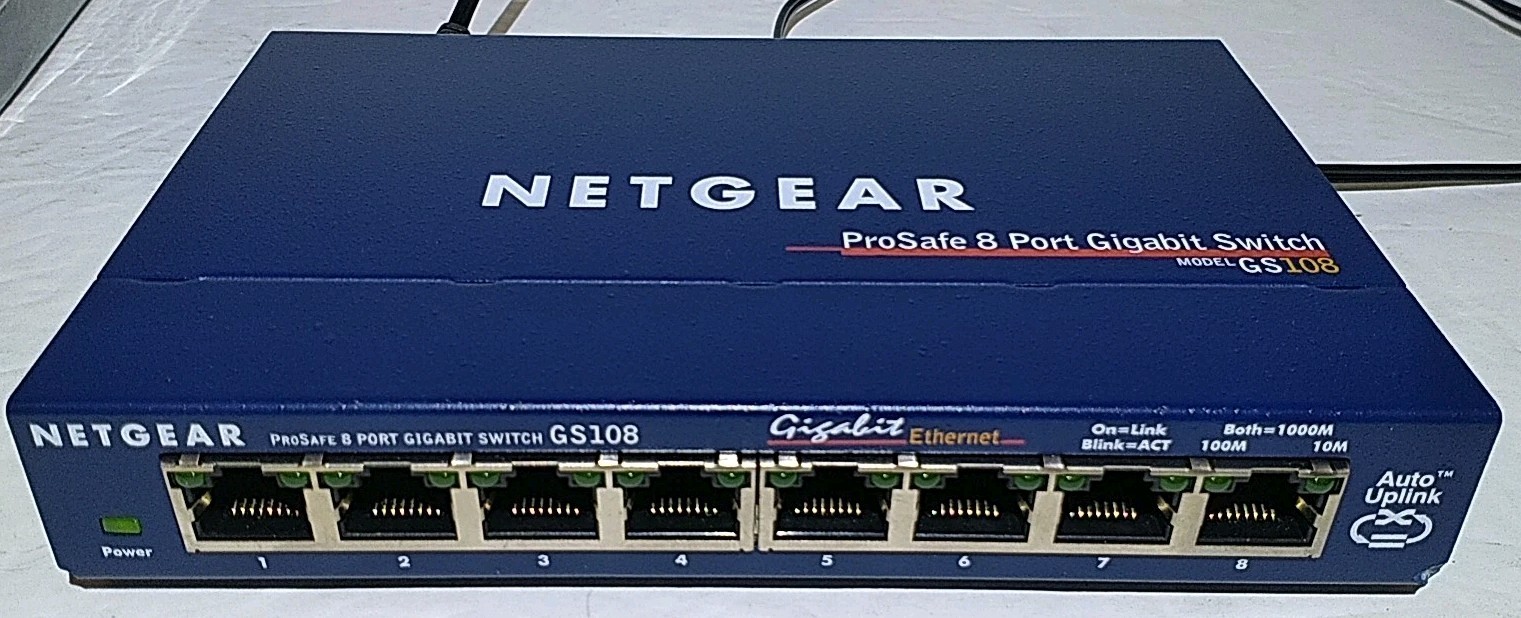NETGEAR GS108 (GS108) 8 Port Standalone Gigabit Ethernet Switch