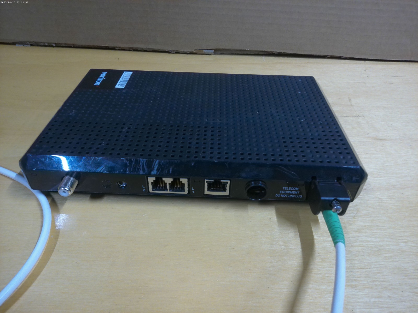 Verizon FIOS Optical Network Terminal G-211M-C Without AC adapter