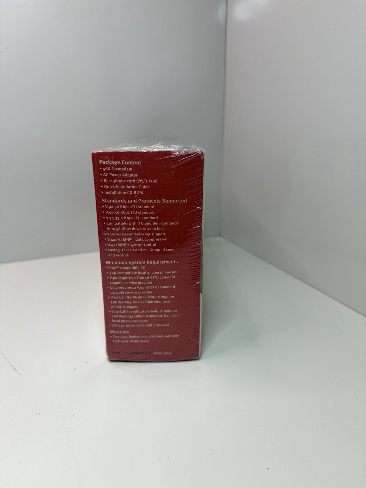 USRobotics 56K External Faxmodem 5686E – Hardware Controller – New Sealed
