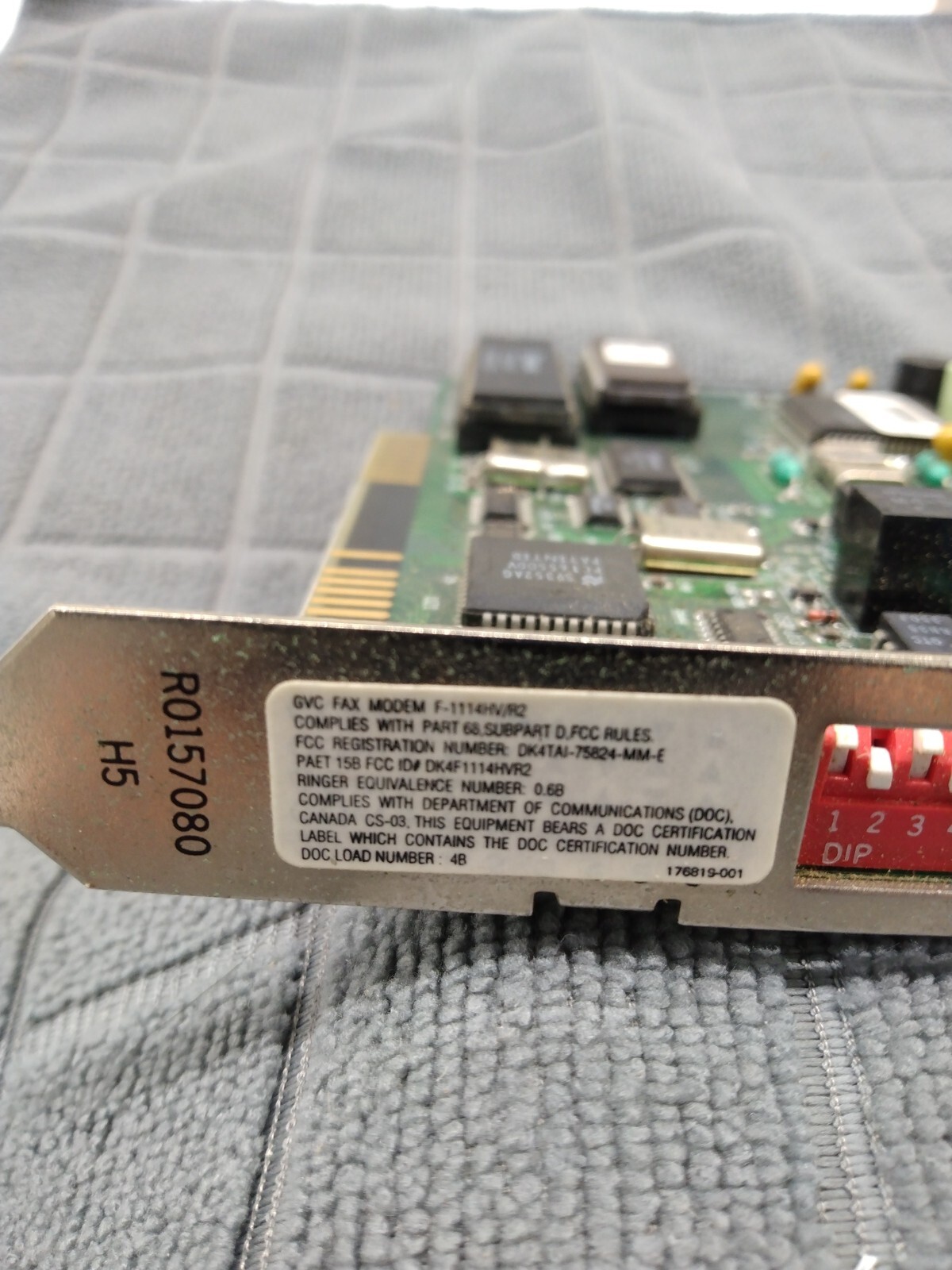 COMPAQ 176821-001 176813-001 ISA 14.4 INTERNAL MODEM F-1114HV/R2 KB3404-02