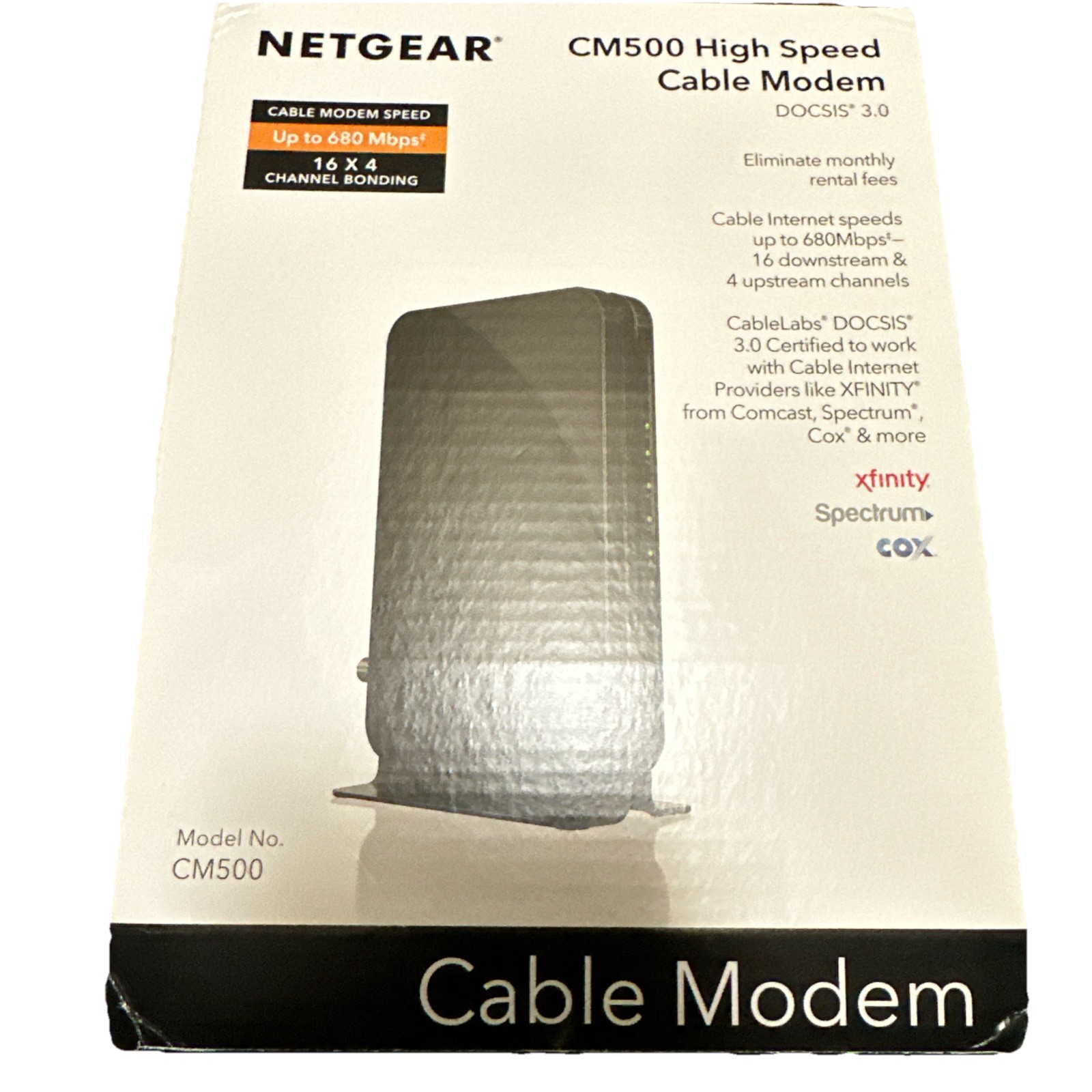 NETGEAR CM500-100NAS DOCSIS 3.0 High Speed Cable Modem