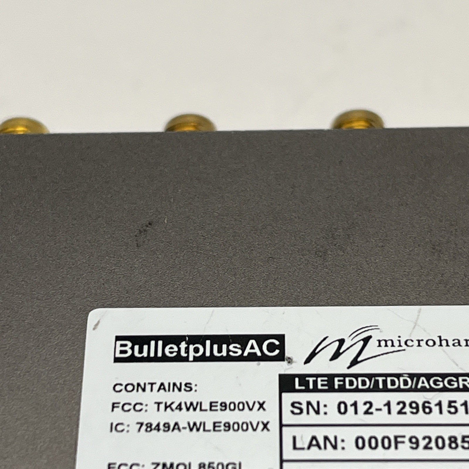 Microhard BulletplusAC-Cat9 AC WiFi LTE Modem Wireless Bullet Plus *Unit Only*