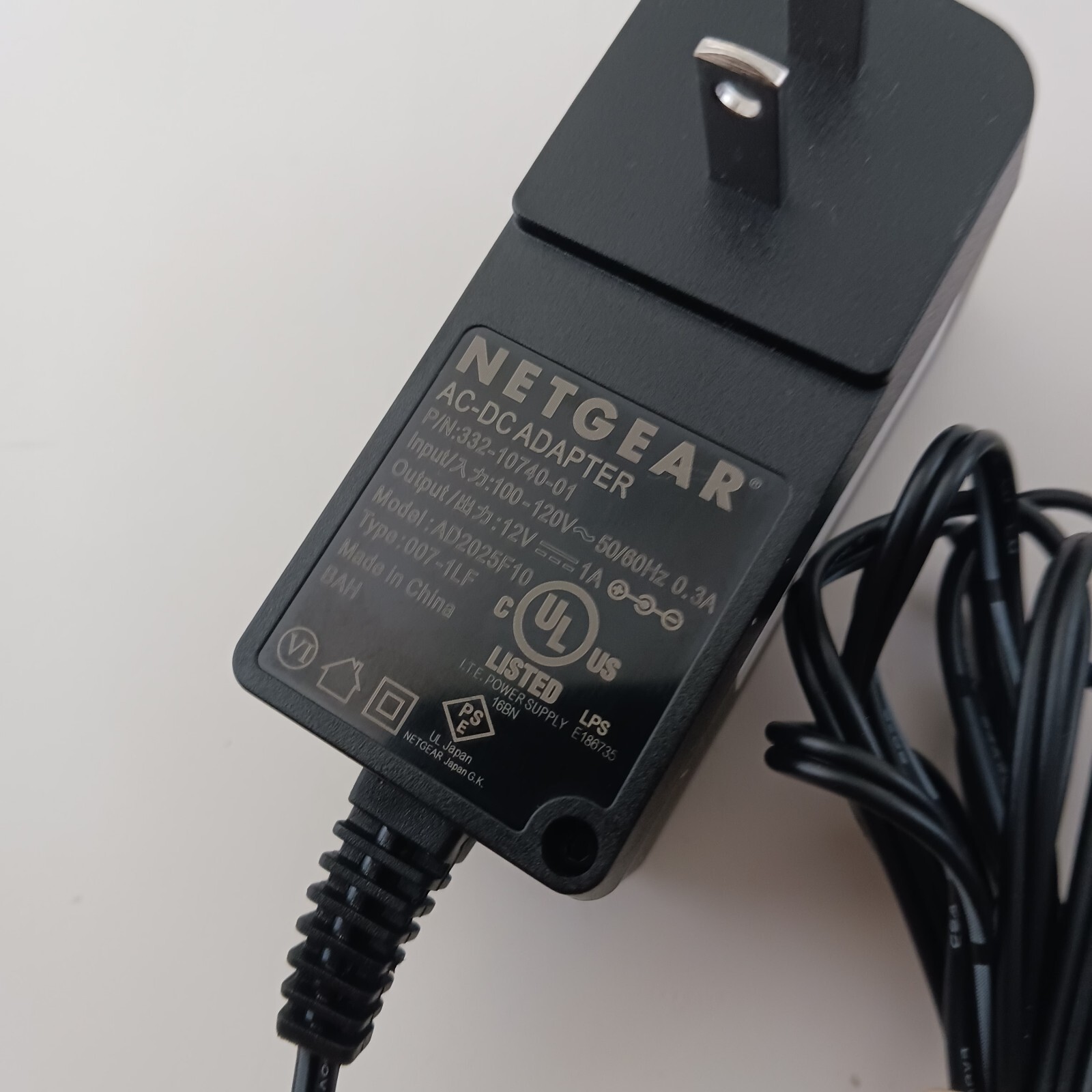 NETGEAR Cable Modem CM400 AC DC Adapter Model AD2025F10