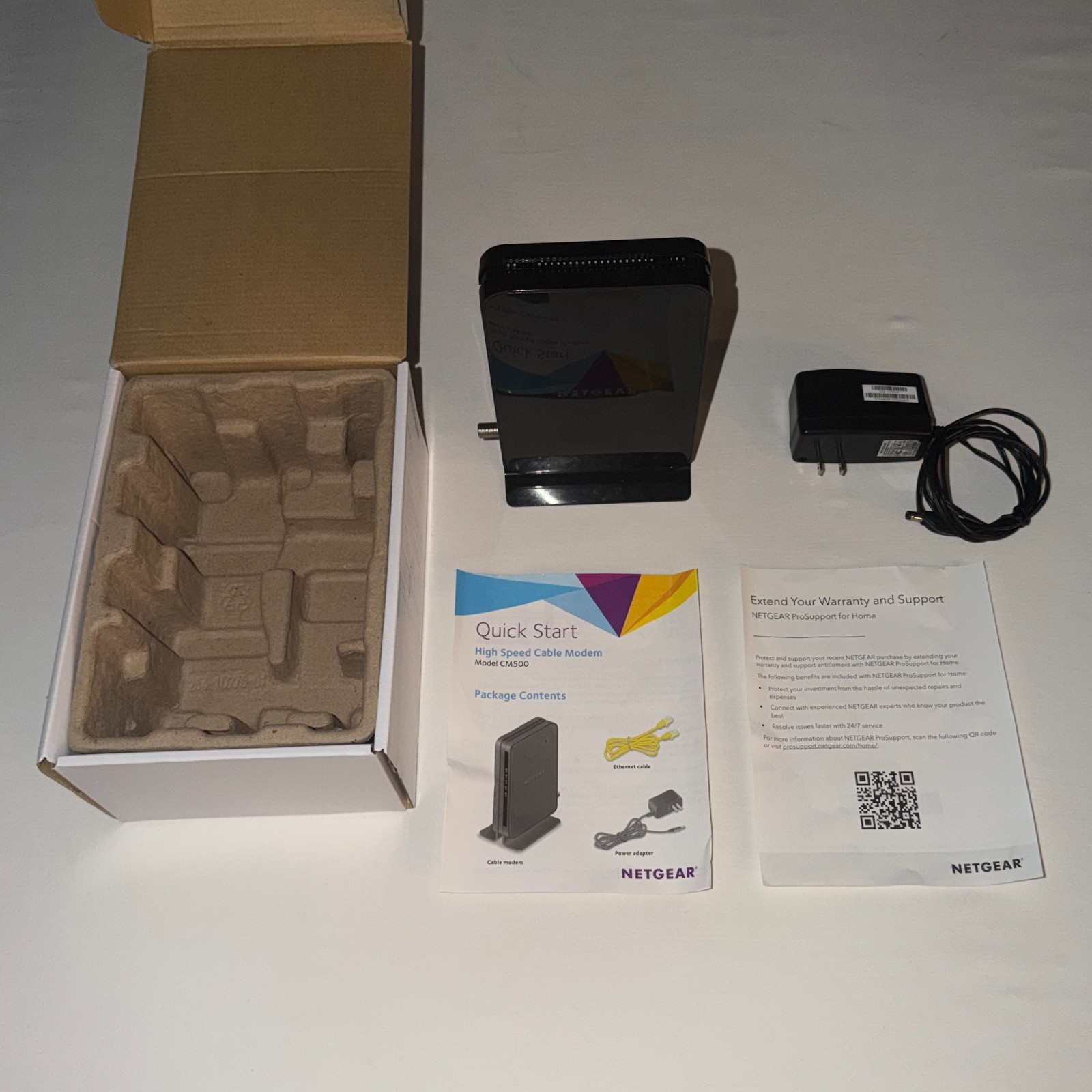 NETGEAR CM500 High Speed Cable Modem DOCSIS 3.0 Up To 680Mbps 16×4 Channel Bondi