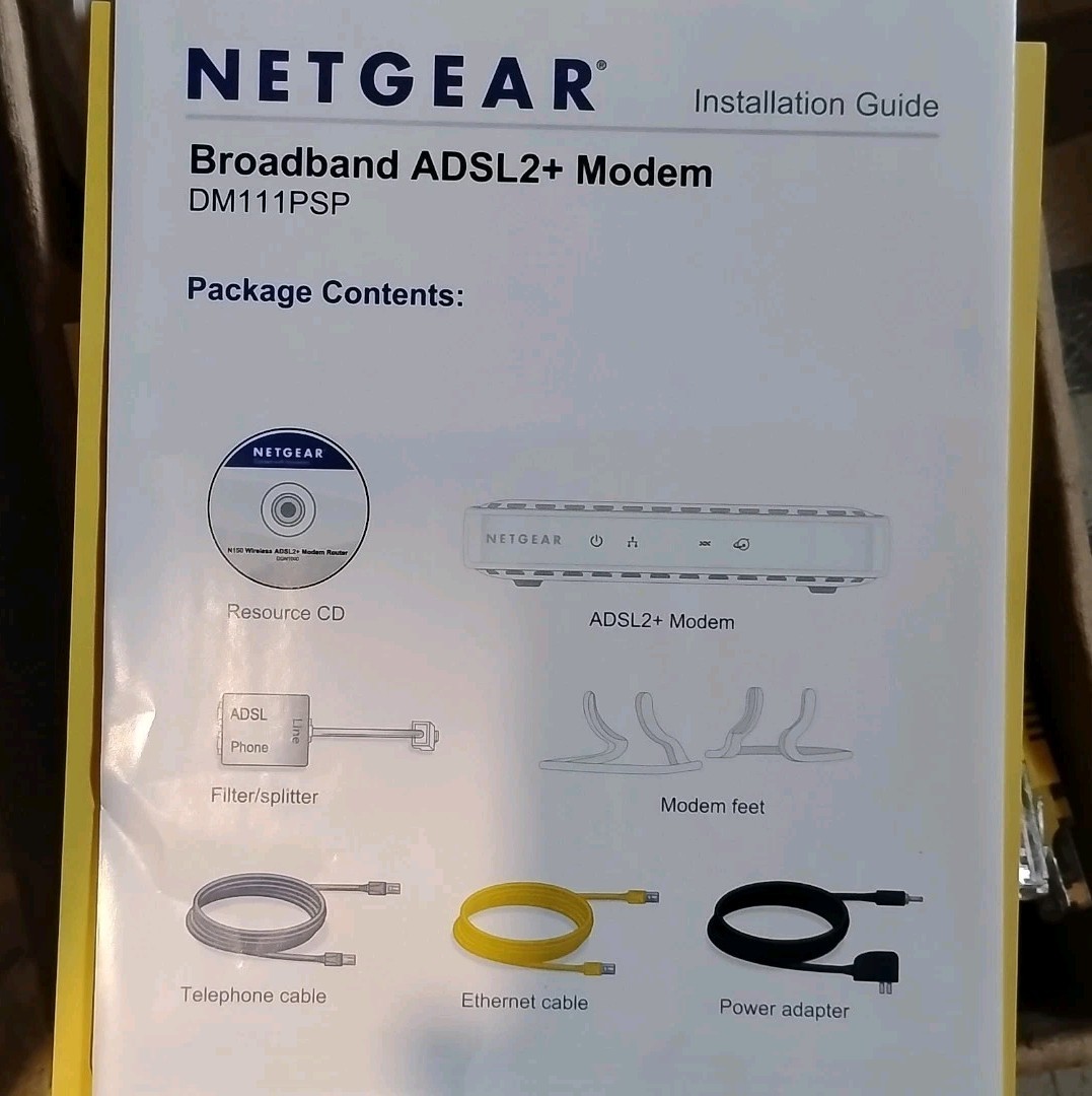 NETGEAR Broadband ADSL2+ Modem DM111PSP DSL Modem Tested