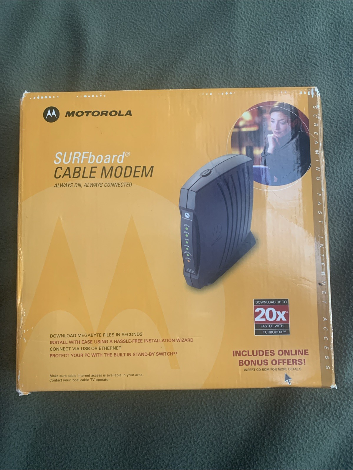 New In box Motorola Surfboard Cable Modem SB5120 (505788-006-00)