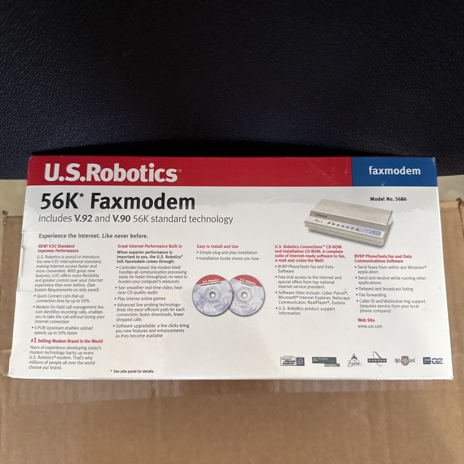 U.S. ROBOTICS 56K FAXMODEM USR5686D