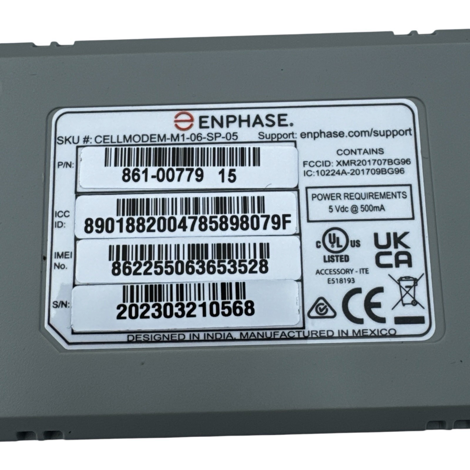 Enphase CELLMODEM-M1-06-SP-05 Mobile Connect Cellular Modem