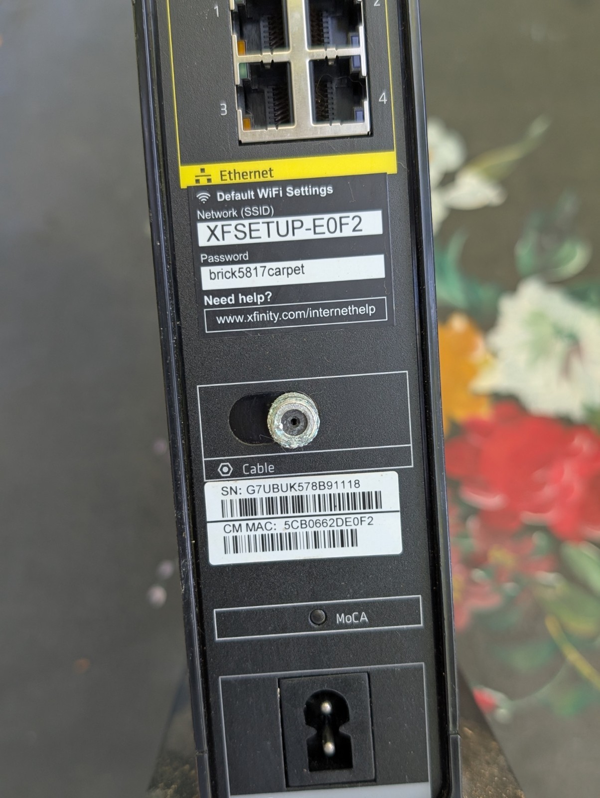 Xfinity Arris TG1682G Dual-Band WiFi Telephone Cable Modem