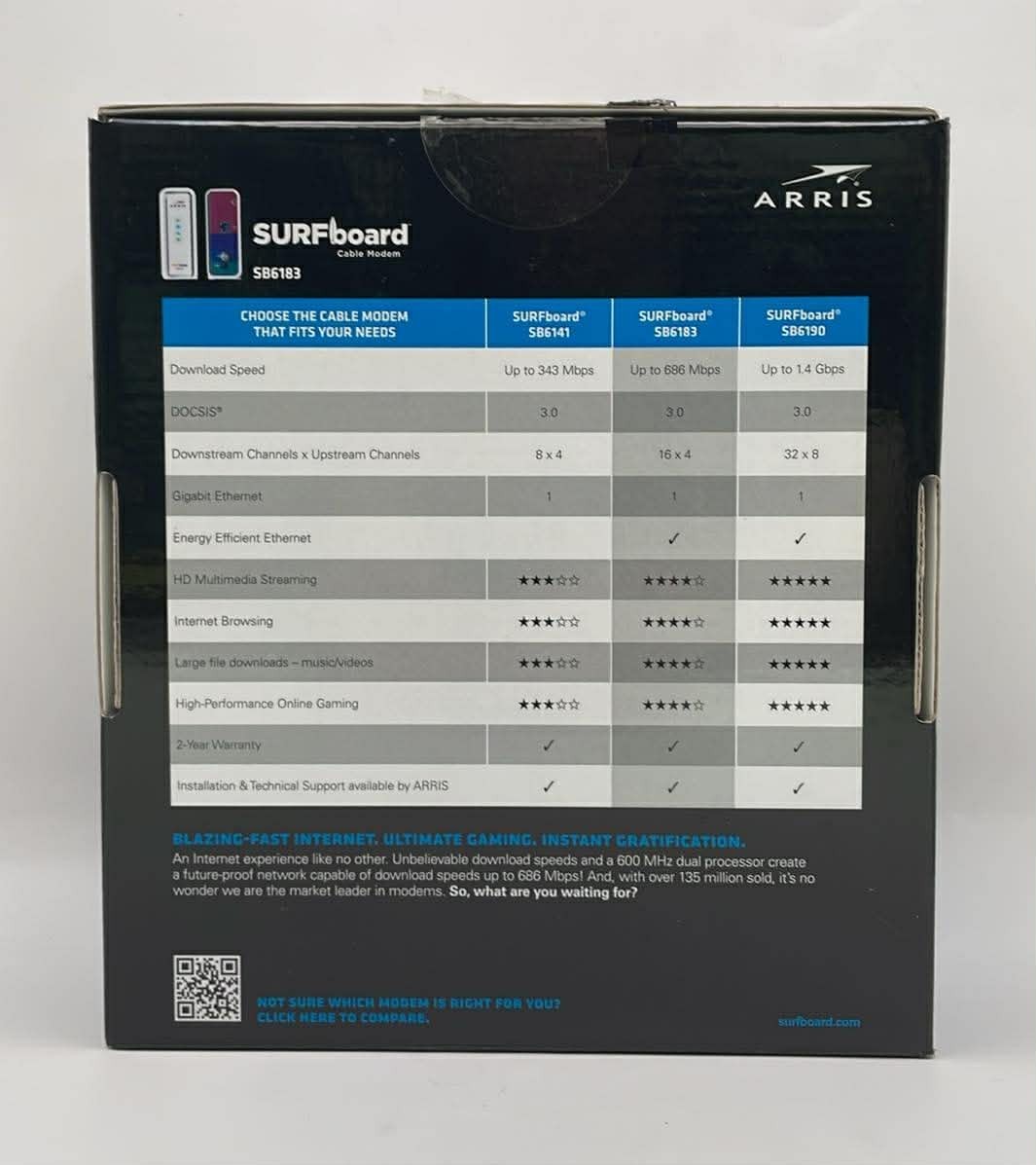 Arris Surfboard Cable Modem SB6183 DOCSIS 3.0