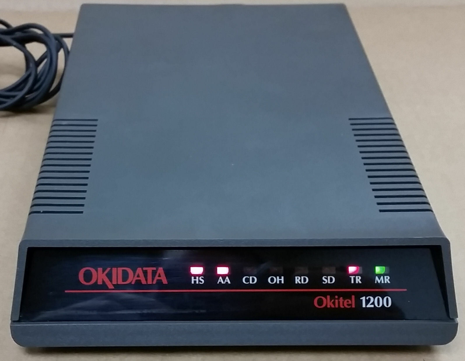 Vintage Okidata PC12P Okitel 1200 External Modem, Complete in Original Box