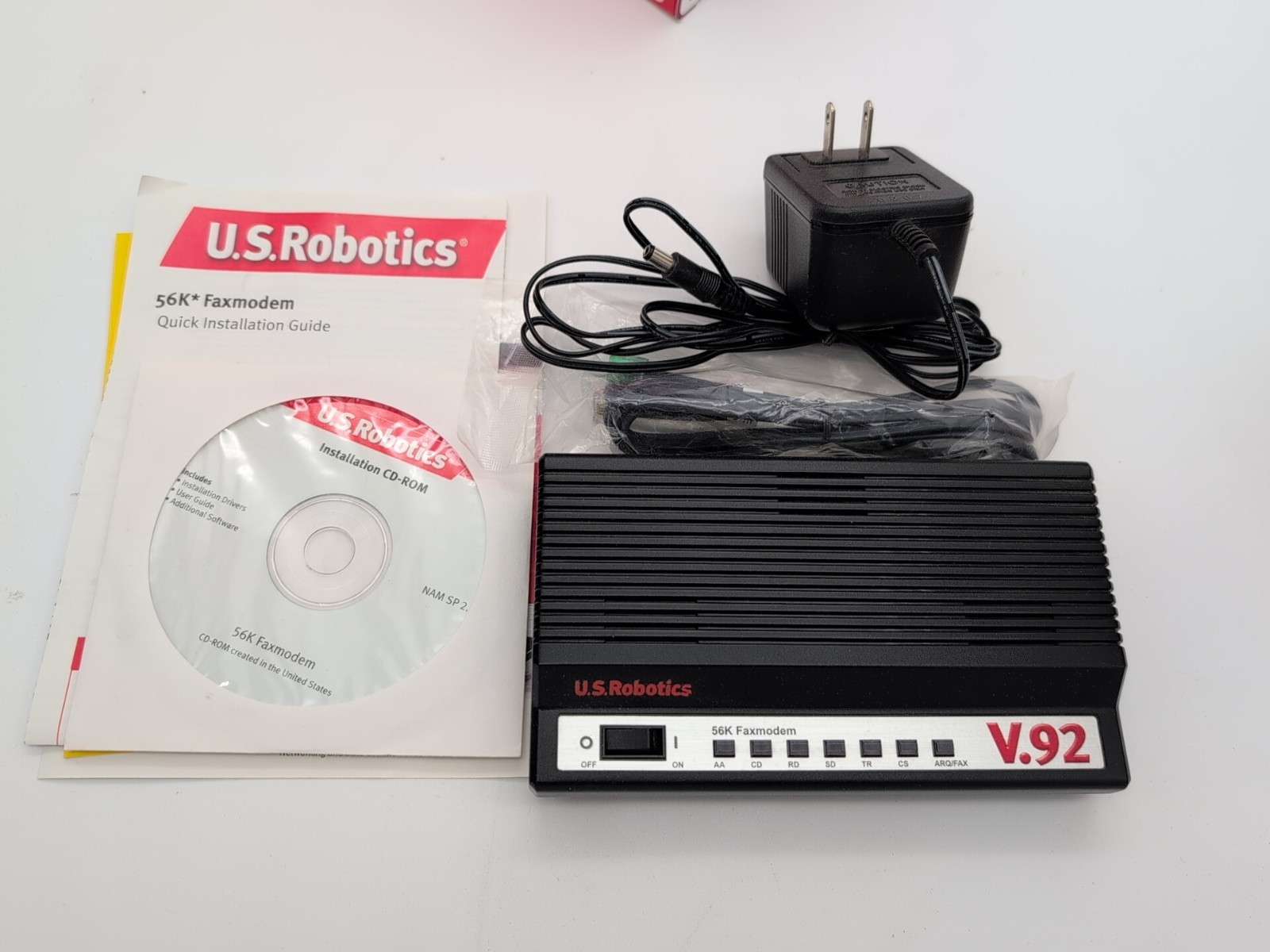 USRobotics V92 External 56k Fax Modem Dial up