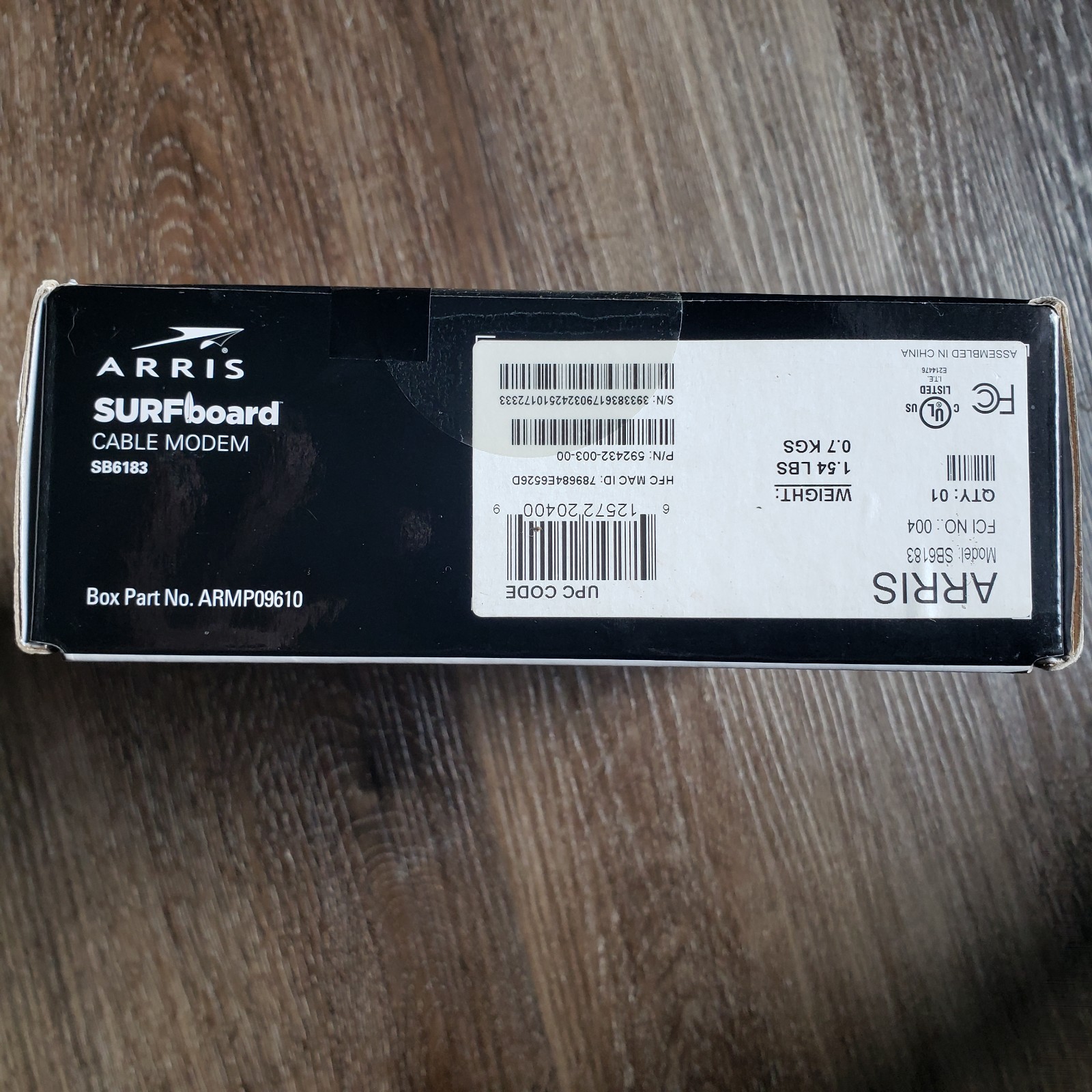 ARRIS SurfBoard SB6183 686 Mbps Cable Modem – White – Brand New