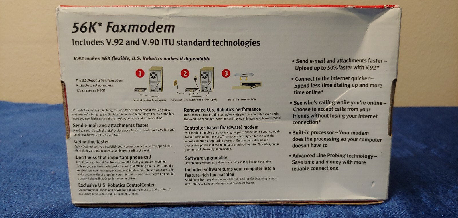 US Robotics V.92 & V.90 56k External Faxmodem Model 5686E