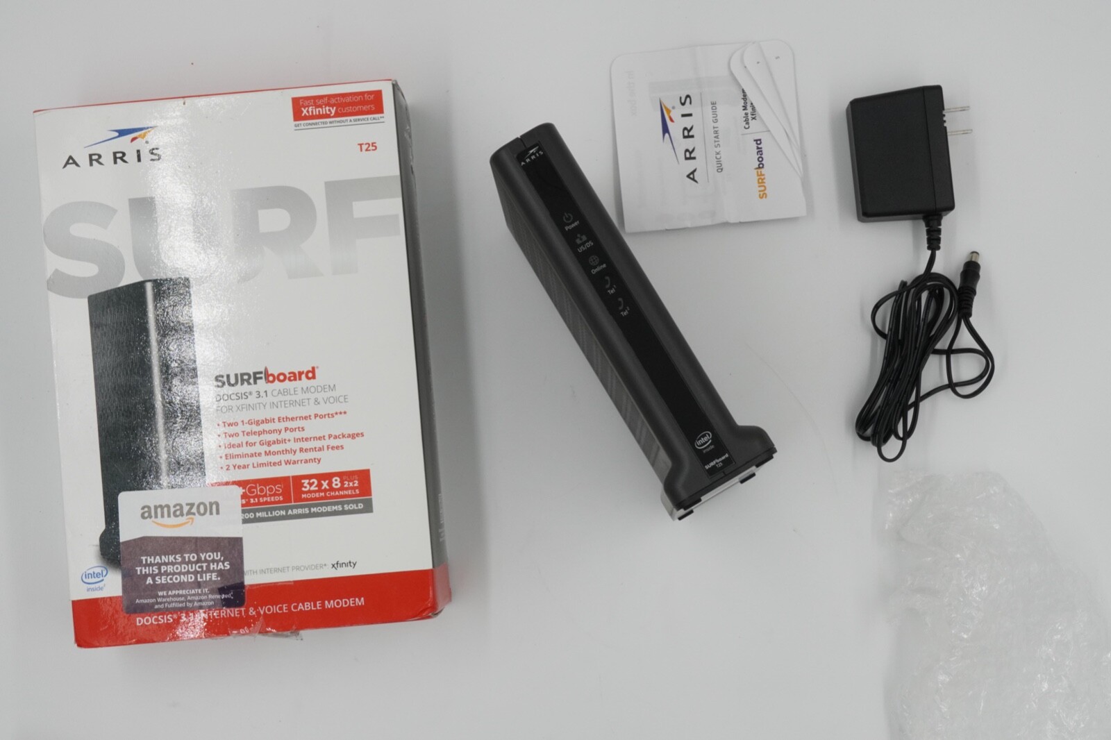 Arris 613587-003-00 T25 Surf Surfboard Docsis 3.1 Cable Modem