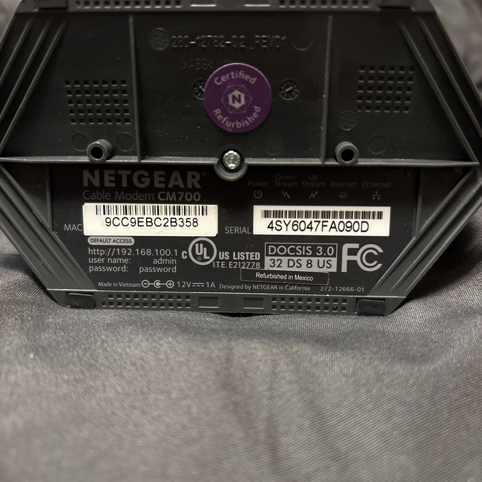NETGEAR CM700 High-Speed Cable Modem