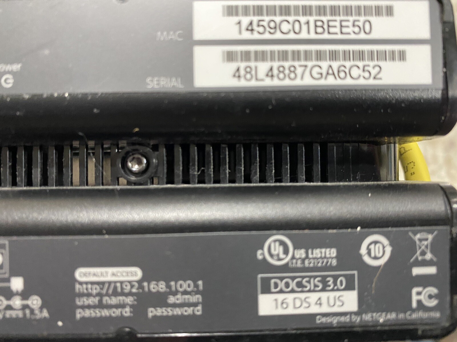 NETGEAR Cm500-1aznas 16×4 DOCSIS 3.0 Cable Modem Max Download Speeds of 686mbps