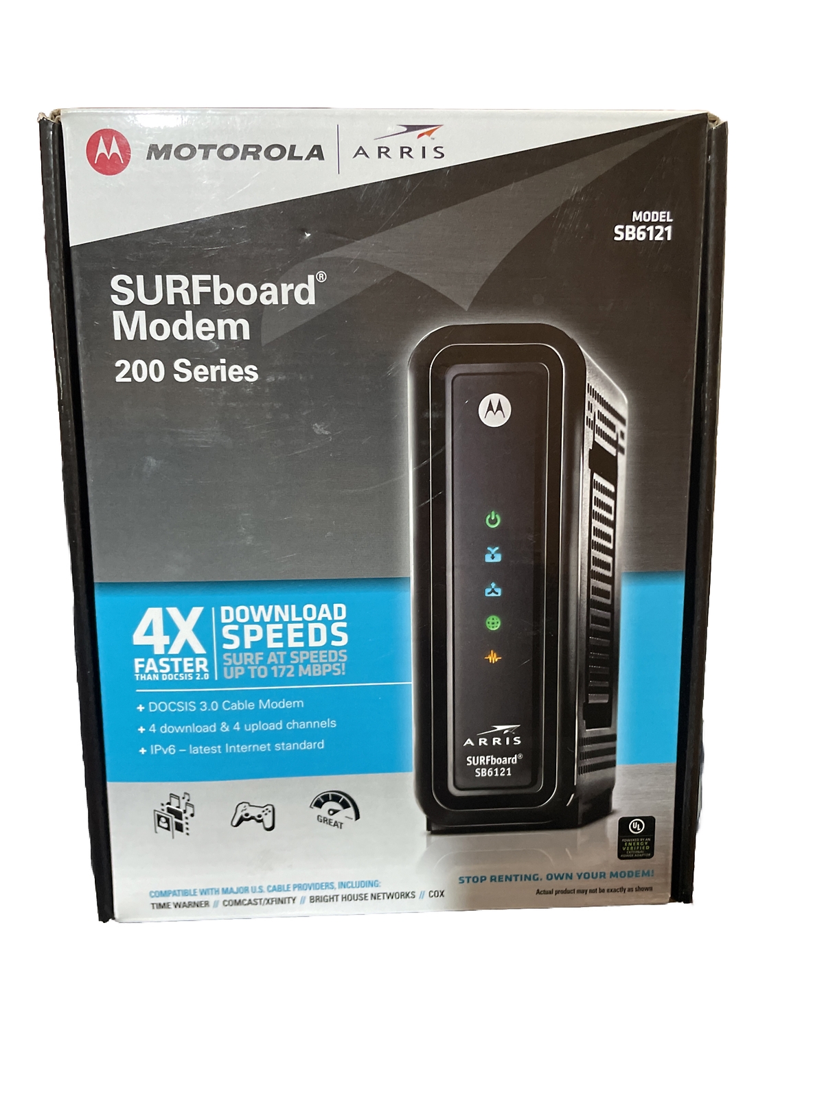 Modem Motorola SURFboard SB6121 (575319-019-00) 199.68 Mbps New In Box