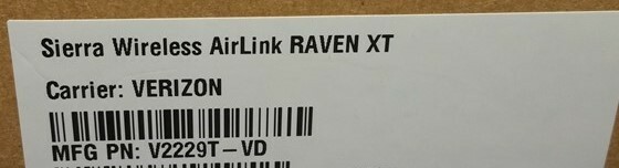 Lot of 2 Sierra Wireless V2229T-VD Raven XT Gateway Modem Unit
