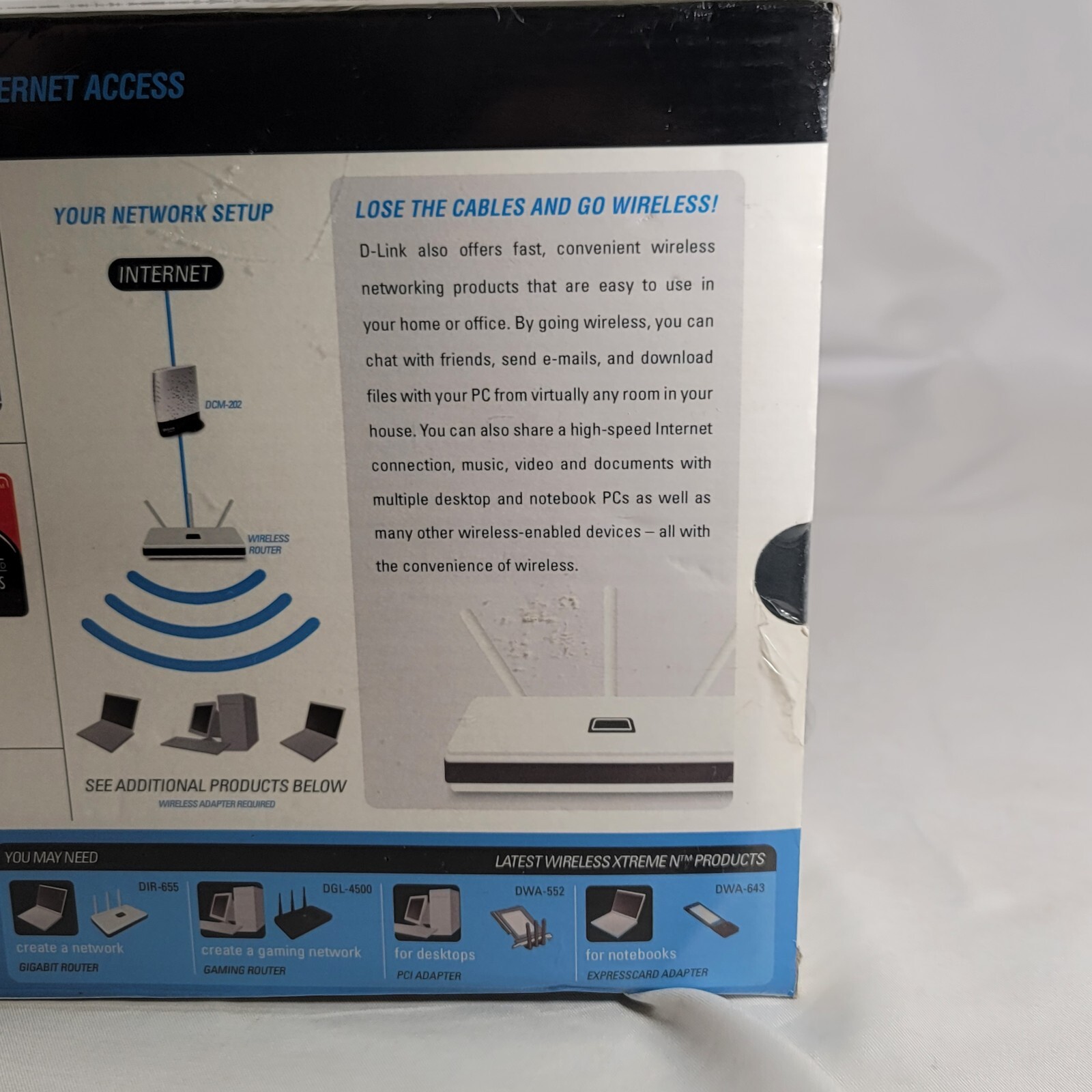 D-Link DCM-202 DOCSIS 2.0 Cable Modem Brand New SEALED