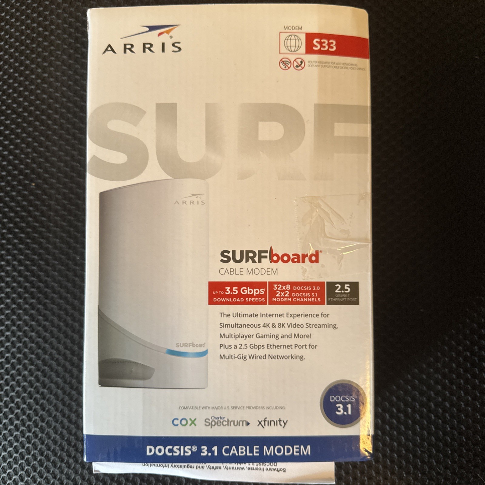 ARRIS Surfboard S33 DOCSIS 3.1 Cable Modem