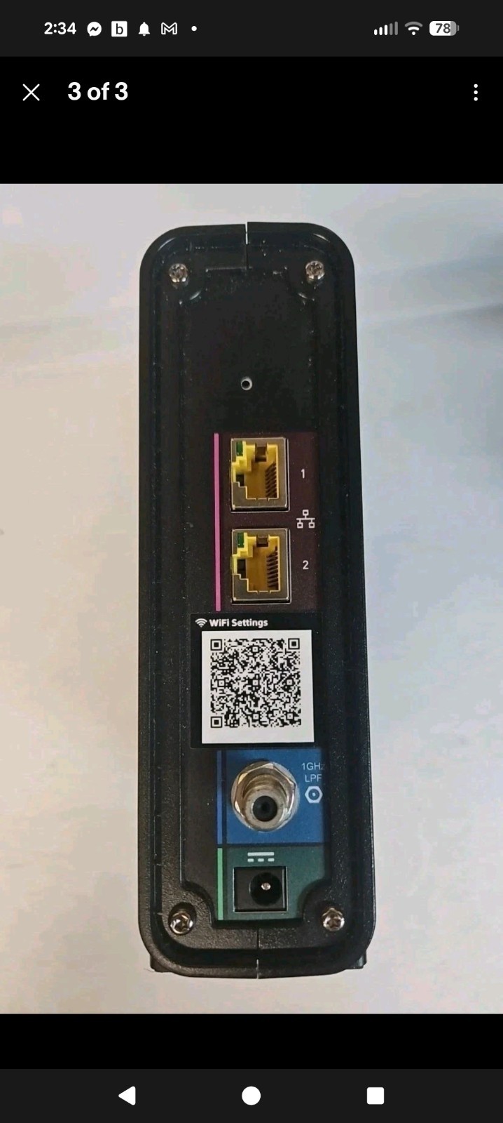 Arris Surfboard 2 Band SBG10 Wi-Fi Internet Cable Router Modem 2.4 and 5 ghz