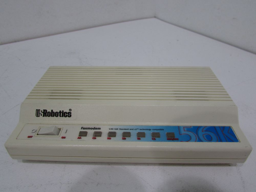 3com 5686-03 56K External Fax modem V90 w/ AC Power Adap. USR5686-03 US Robotics