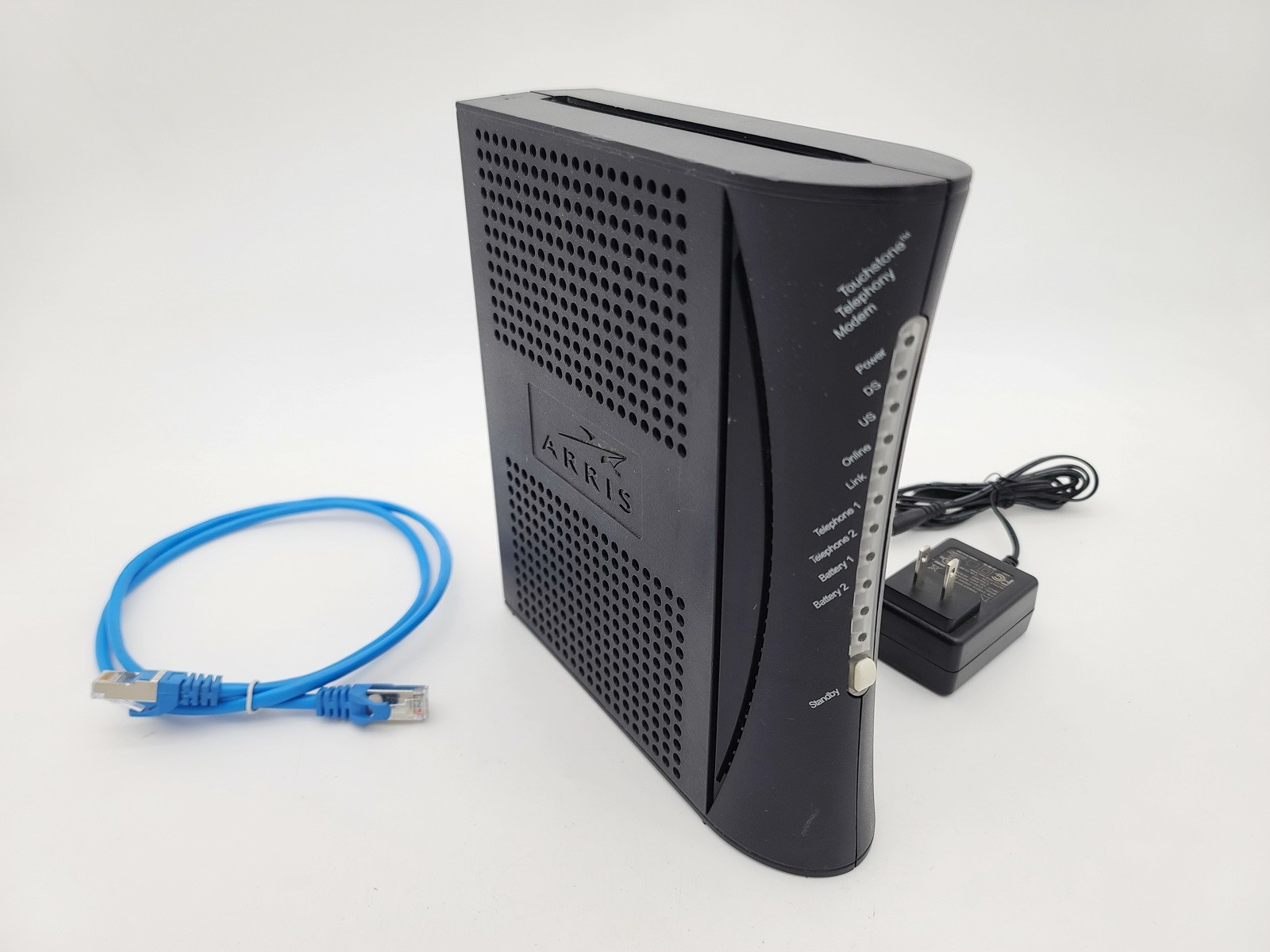 ARRIS TOUCHSTONE TM402P/110 VOIP TELEPHONY CABLE MODEM WITH POWER SUPPLY
