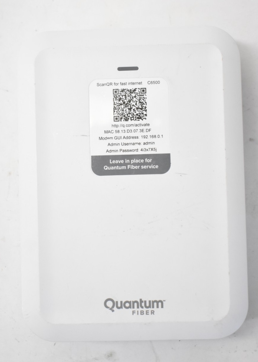 Quantum Fiber C6500XK High performance Modem Class 1 Genuine OEM USED