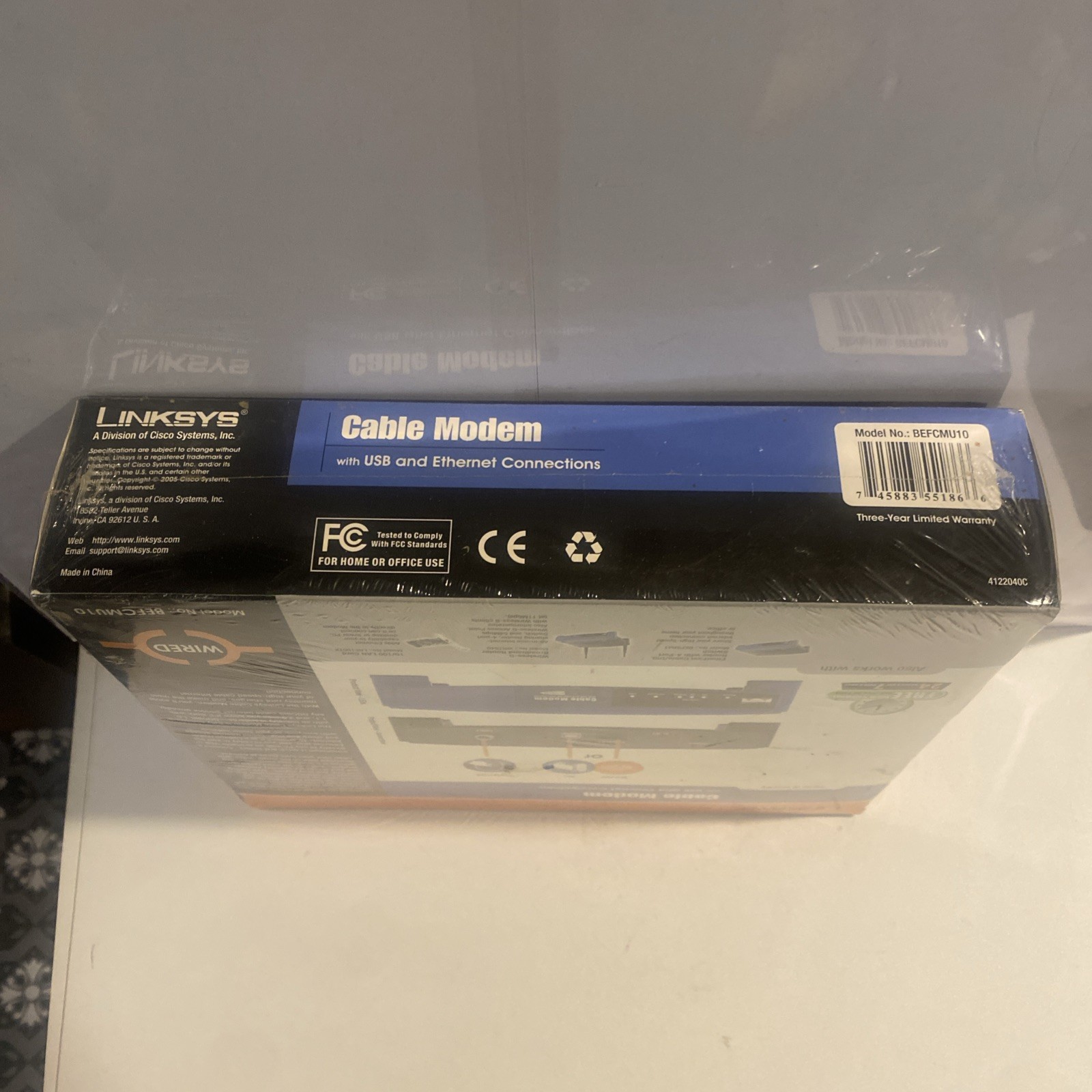 Linksys Cable Modem BEFCMU10 42.88 Mbps New Sealed Box