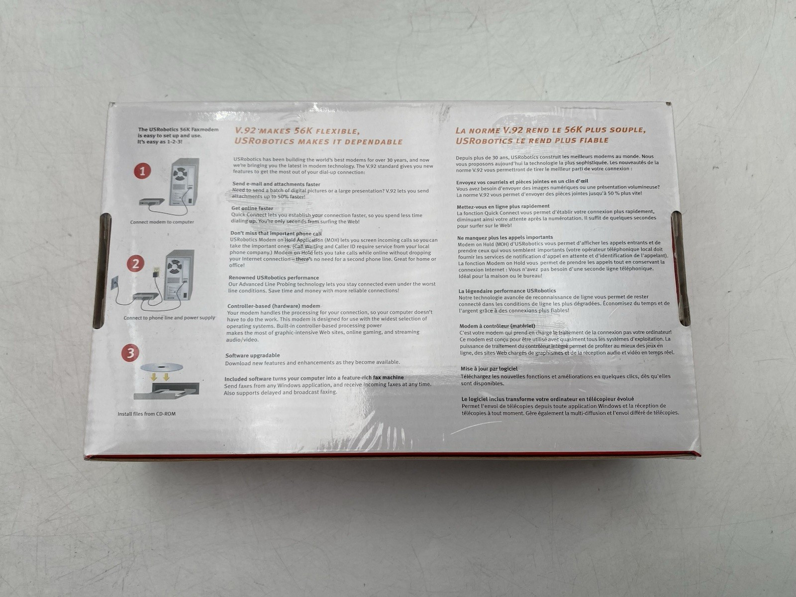 USRobotic 5686G V92 & V90 External Faxmodem USR5686G