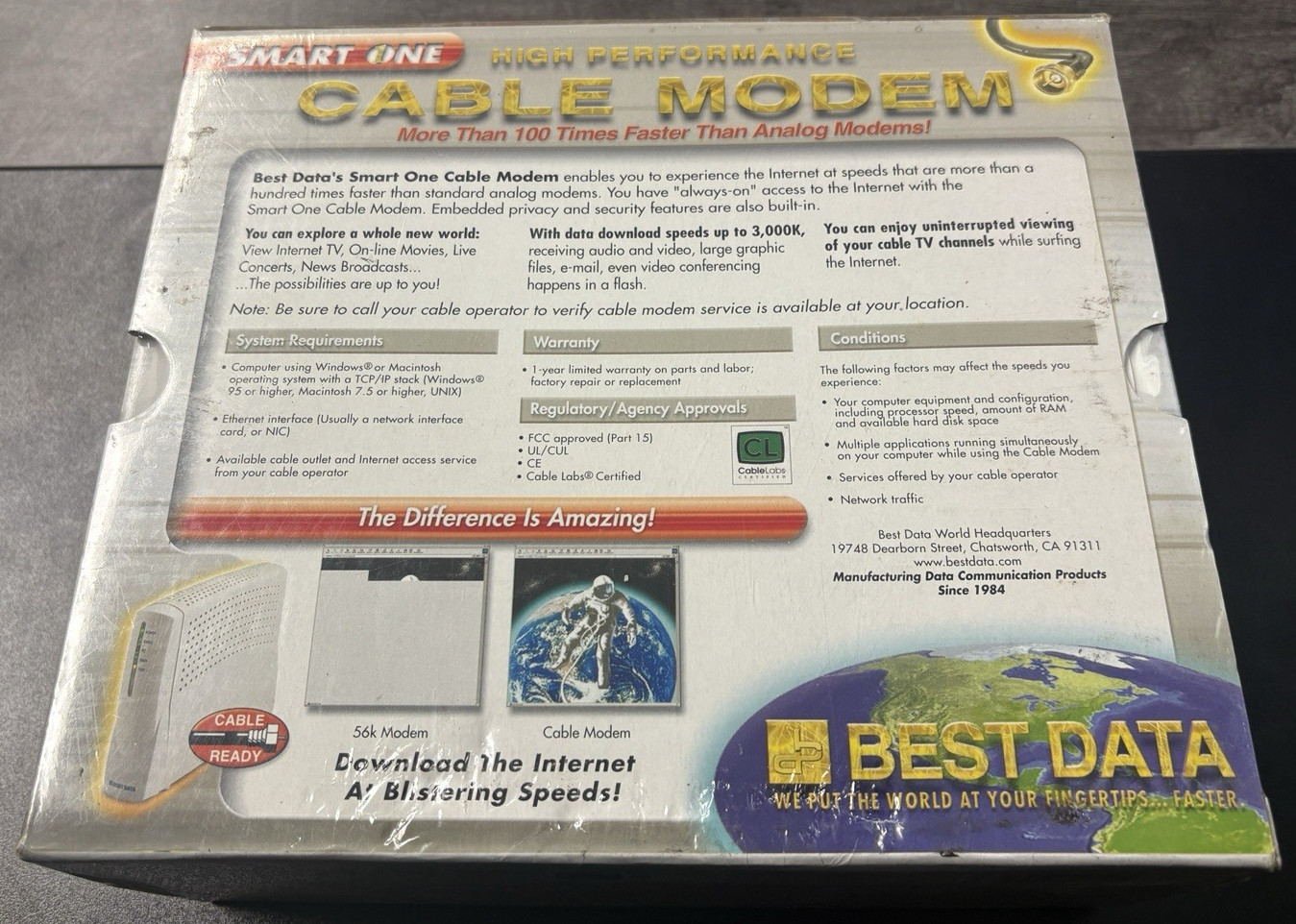 Best Data – Smart One, High Performance Cable Modem CMX110