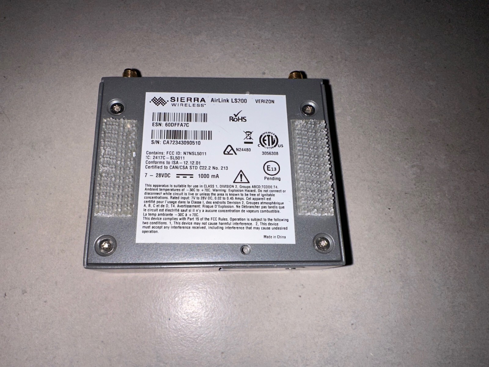 NEW Sierra Wireless AirLink LS300 Verizon Network Gateway Modem
