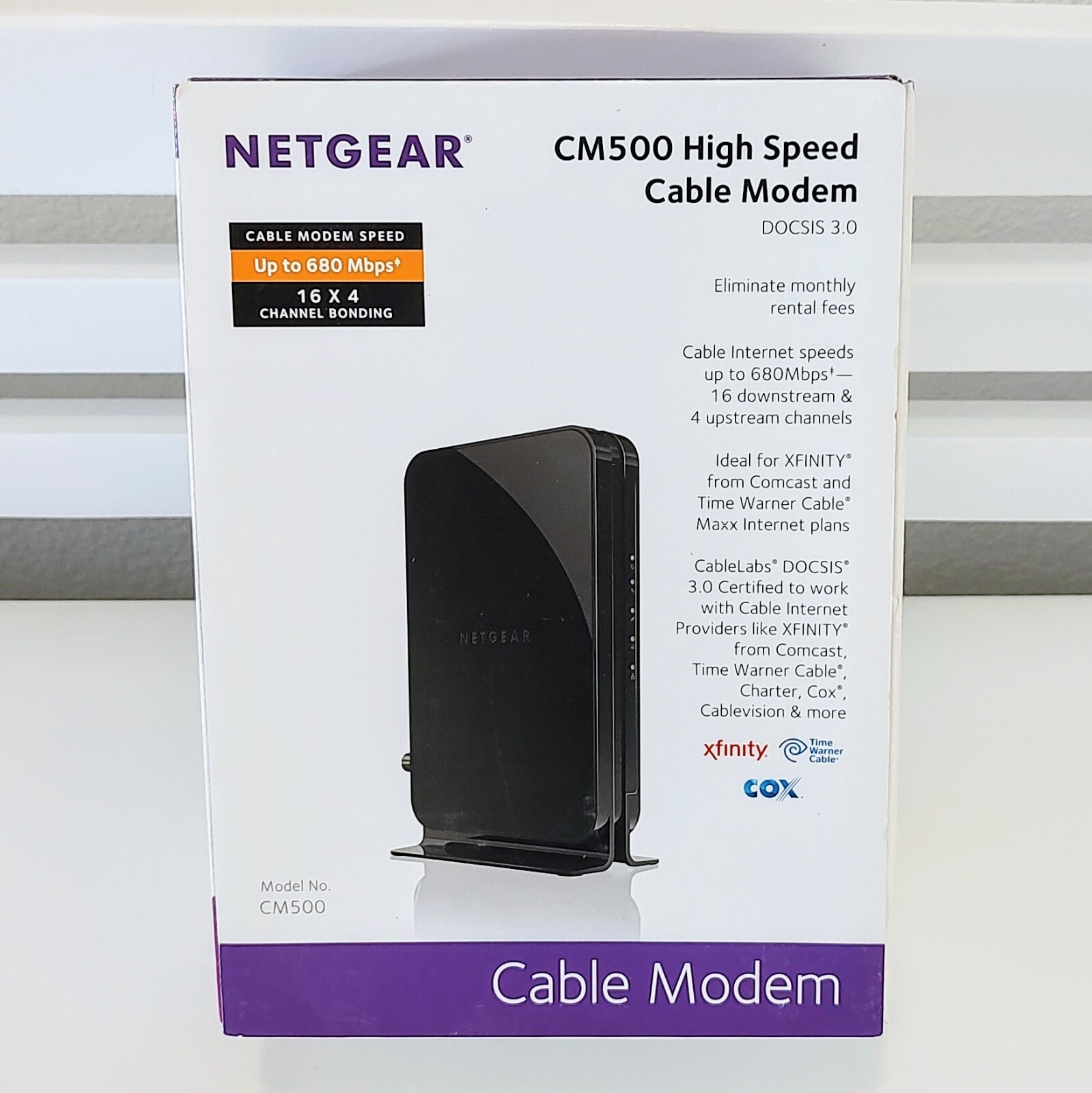 NETGEAR Cable Modem – Black – CM500V-1AZNAS #009