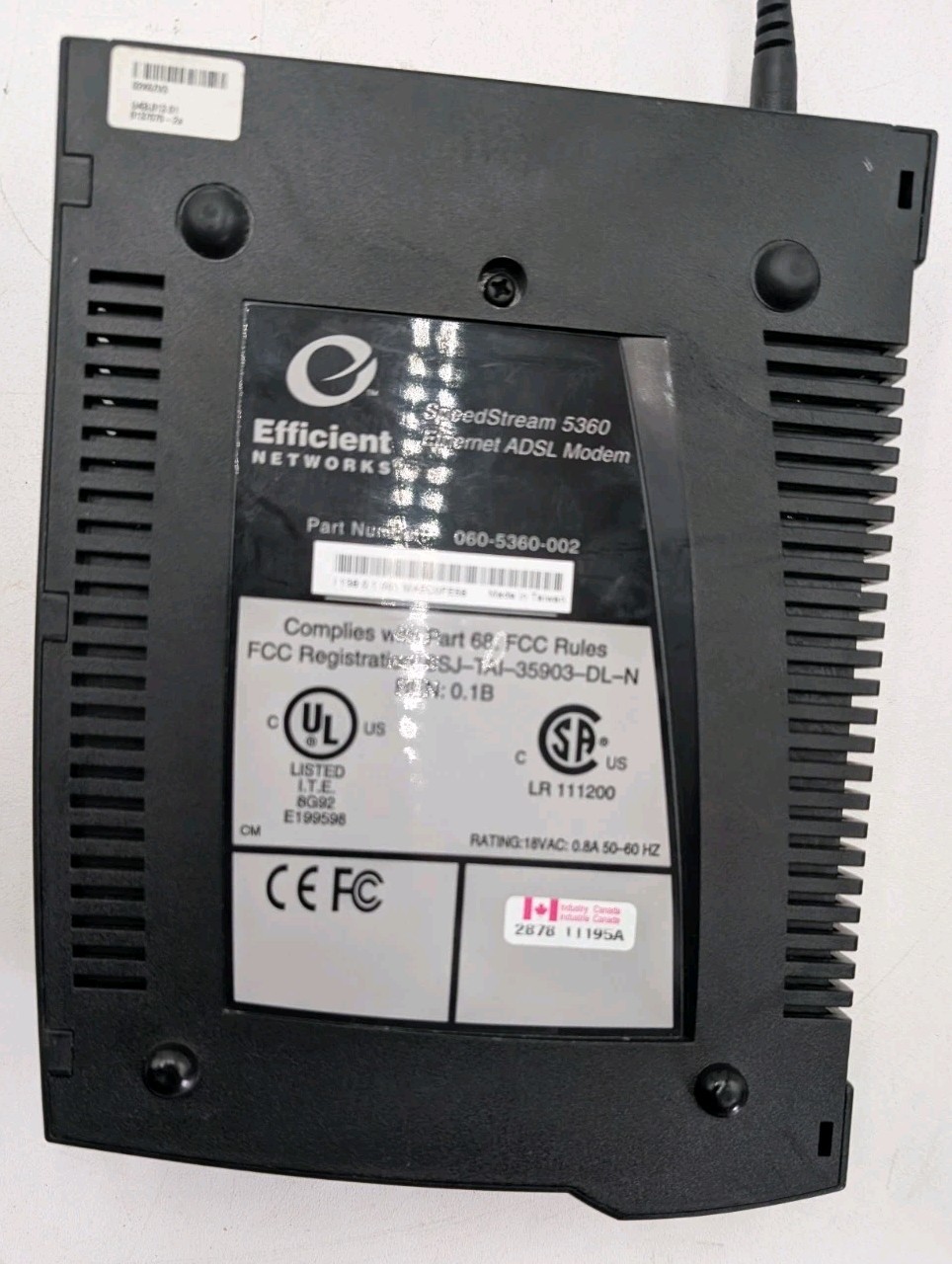 Efficient Networks SpeedStream 5360 ethernet ADSL Modem