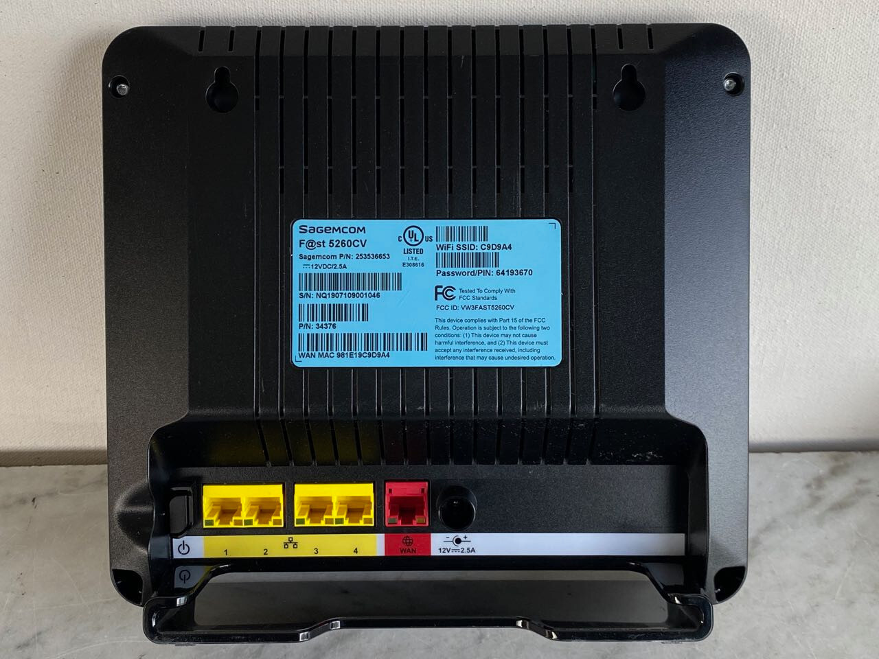 OPTIMUM Self Install Kit. SAGEMCOM Router & ARRIS Voice Cable Modem NEW