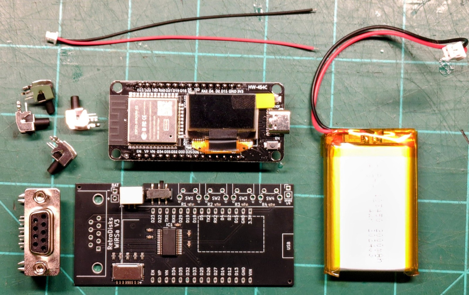 WiRSa v3 Wifi RS232 Serial Modem adapter with SD Reader, SLIP, PPP, Telnet